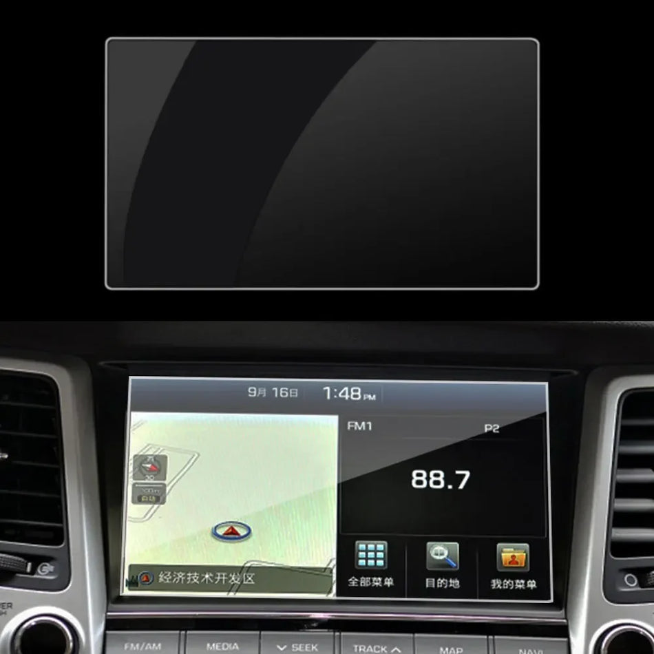 Protezione per schermo in vetro temperato per Kia Sportage QL navigazione 2016-2017 anti-graffio anti-impronta alta chiarezza
