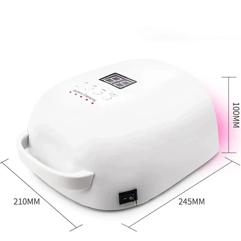 86W Manicure Lamp Cordless UV LED Nail Dryer &ndash; LCD Timer
