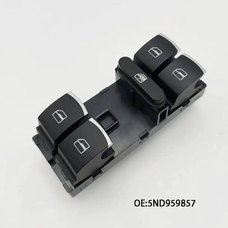 Chrome Headlight and Power Window Master Switch for VW Golf Mk5 Mk6 Jetta Passat B6 Touran SEAT 5ND941431B 5ND959857 by InterCyprus Trading Ltd