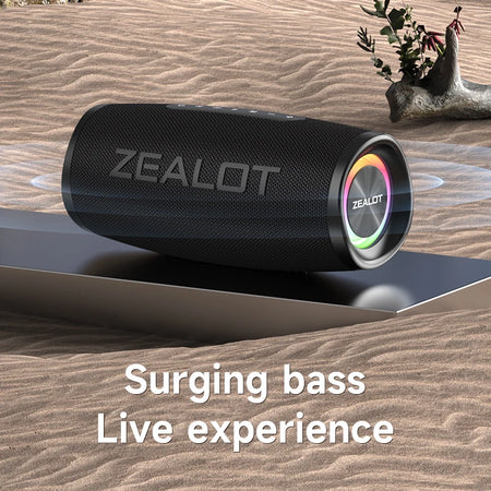 ZEALOT-S56 Speaker &ndash; IPX6 Waterproof 40W Bass RGB Lights