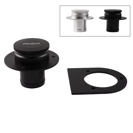 PIKBUK Fuel Tank Cap Assembly with Remote Filler Neck and Weld-On Steel Bracket for 2" Straight Hose 17-2530 by InterCyprus Trading Ltd