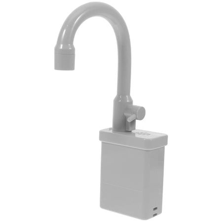 GSF Kitchen Sink Toy with Running Water Faucet for Imaginative Play Grey