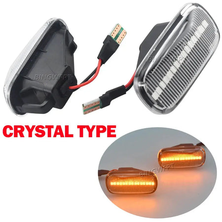 2pcs For Honda Stream S2000 CR-V HR-V Civic City Fit Jazz Accord Repeater Signal Light Dynamic Side Marker Turn Signal Light by InterCyprus Trading Ltd