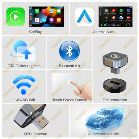 New Wireless CarPlay Android Auto Dongle &ndash; Plug And Play