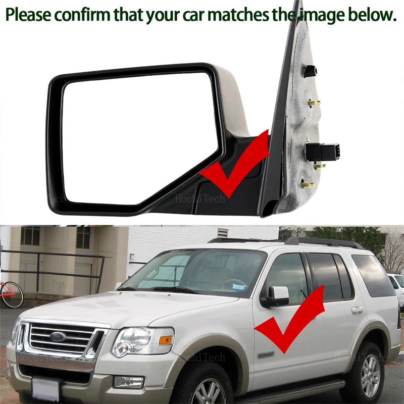 Sticlă oglindă laterală încălzită pentru Ford Explorer Mk4 2006-2010