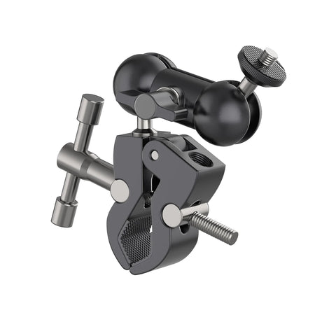 Adjustable SLR Camera Magic Arm Clamp with 1/4'' 3/8'' Screw Hole Mount