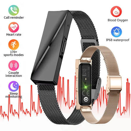 Luxuglow Women Smart Bracelet - Heart Rate And SpO2 Monitor