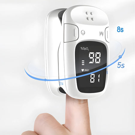 Portable Fingertip Pulse Oximeter - LED Quick Testing