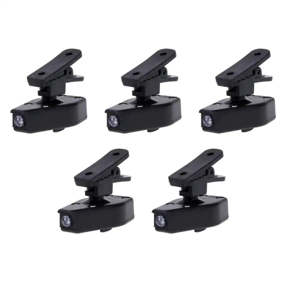 Clip On Eyeglass Book Light Portable LED Reading Lamp 5pcs