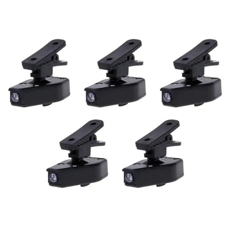Clip On Eyeglass Book Light Portable LED Reading Lamp 5pcs