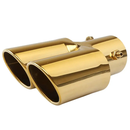 Universal Dual Exhaust Tip Stainless Steel Slant Cut Tip for Car Exhaust Pipe Extension Modification Decoration Muffler Tailpipe by InterCyprus Trading Ltd
