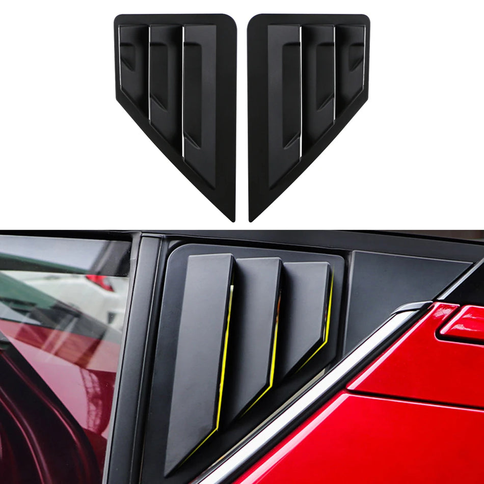 Διακοσμητικά Ρολά Τριγώνου Πίσω Παράθυρου για Toyota C-HR 2016-2022 Ανθεκτικά Πλαστικά Σετ 2