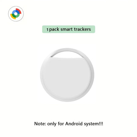 Android Airtag GPS Tracker - Universal Compatibility, Compact Size, Smart Features WHITE