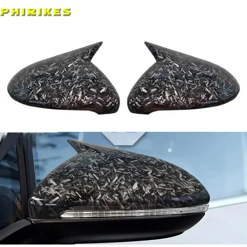 Гладкие черные крышки зеркал заднего вида для VW Golf 7 2014 2020