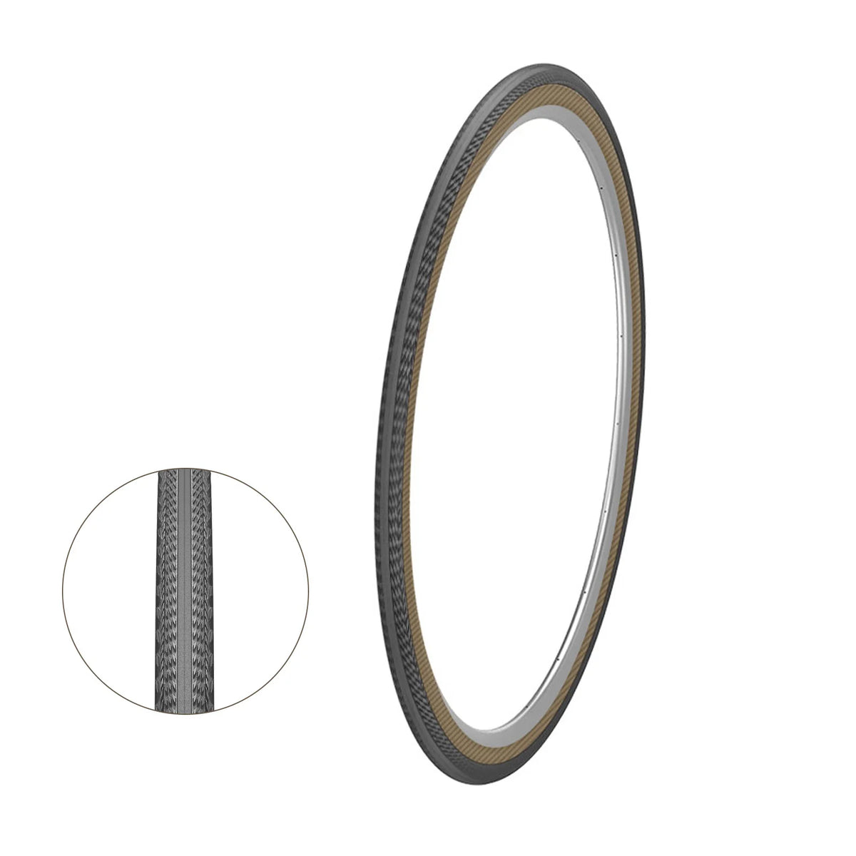 Kenda 700x25C Road Tires Premium &ndash; Retro Yellow Sidewalls K1257 700 32C