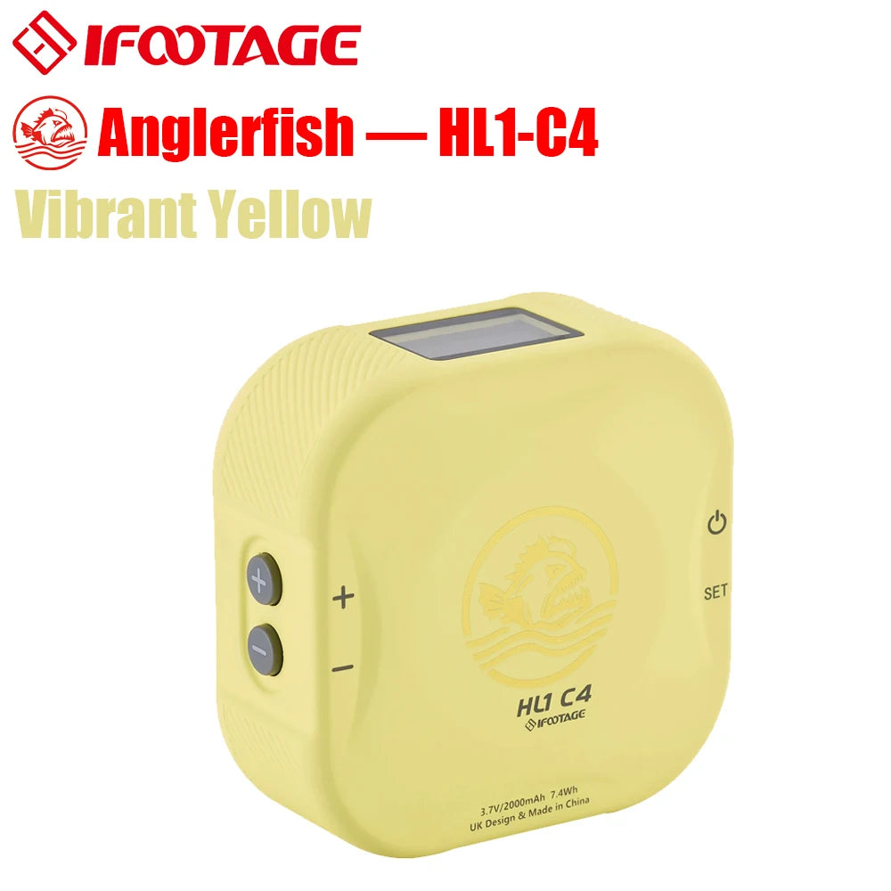 IFOOTAGE RGB Video Light - 360Deg App Control 18 Effects Vibrant Yellow