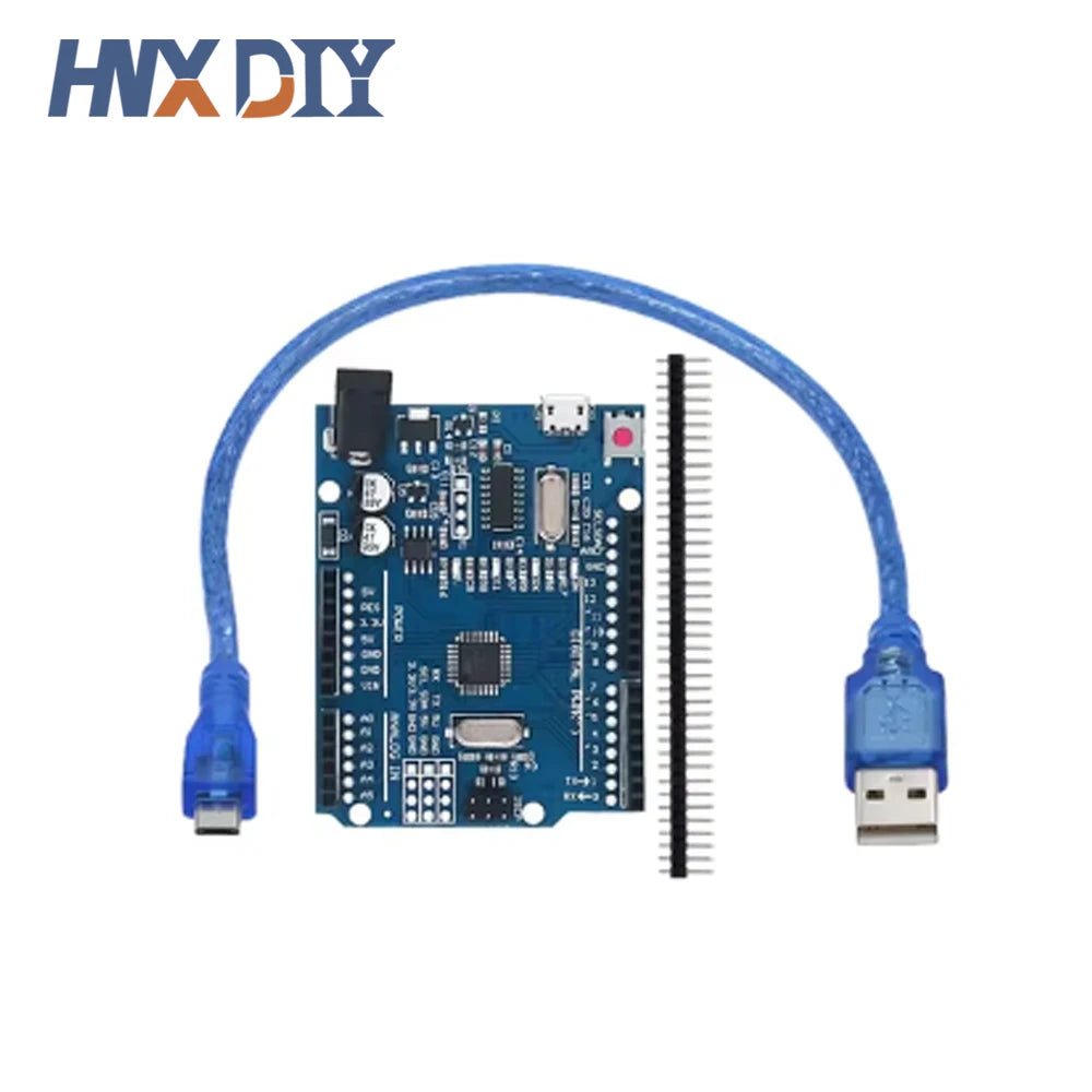 UNO R3 Development Board &ndash; High-Performance ATMEGA328P Microcontroller 1PC-MICRO-Cable