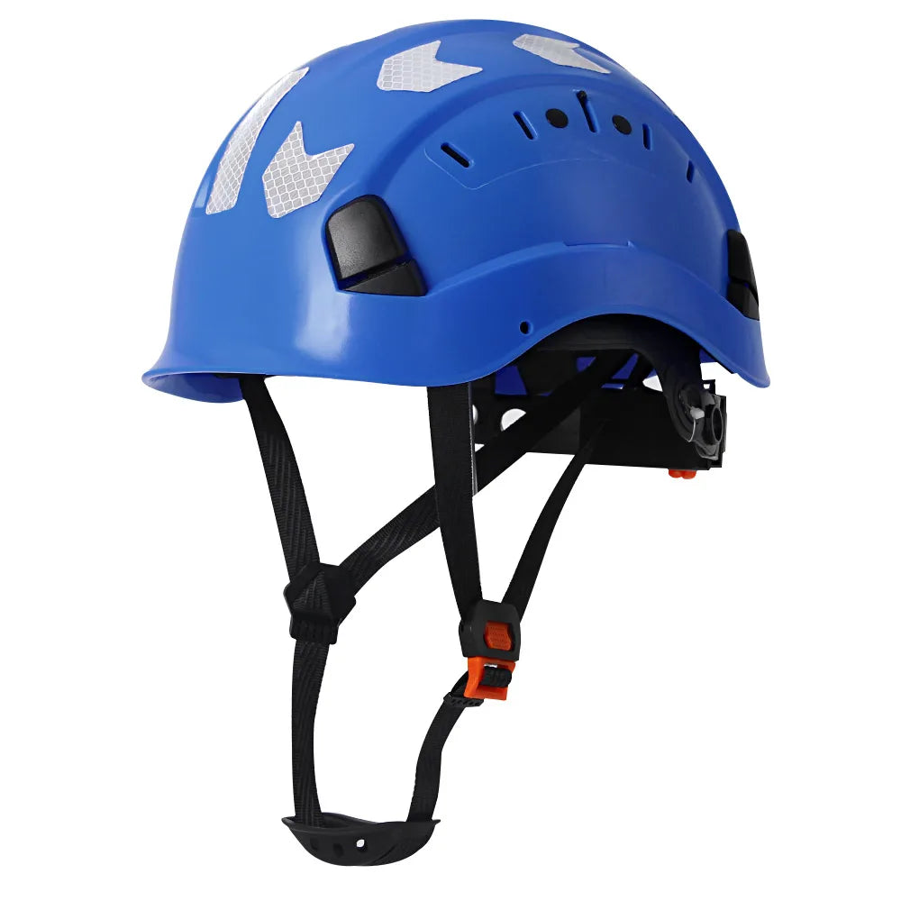 SF06 CE Construction Safety Helmet &ndash; Reflective Stickers Blue
