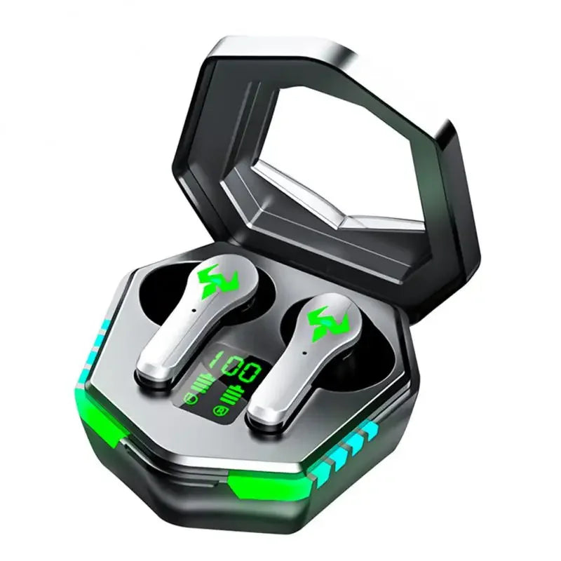 N35 Digital Display Wireless Gaming Earbuds with Active Noise Cancellation black