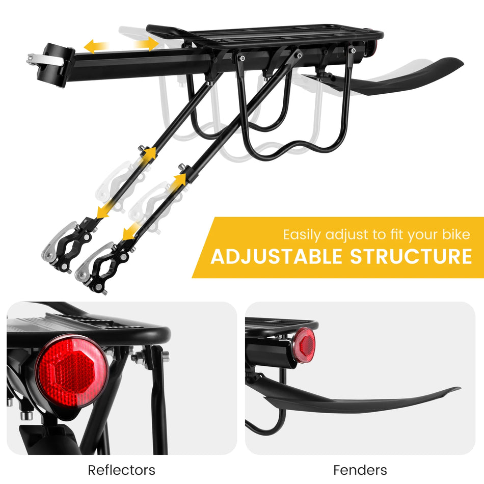 25kg MTB Πίσω Σαμάρι Ράφι Γρήγορης Απελευθέρωσης Αδιάβροχες Ασπίδες Φορτίου