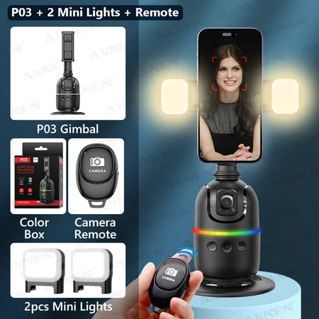 AXNEN P03 Gimbal Stabilizer &ndash; AI 360 Face Tracking Option 5 / CHINA