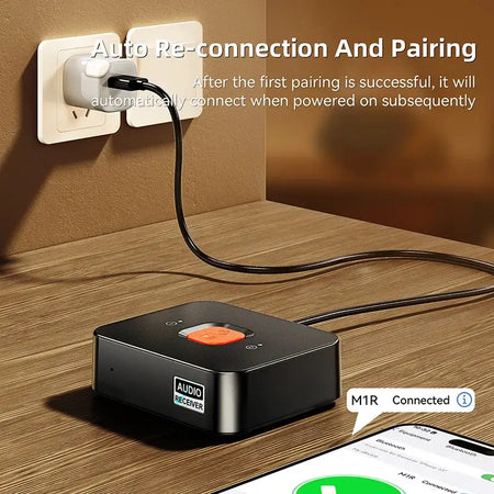 KEBIDUMEI Bluetooth 6.0 Receiver 3.5mm AUX Jack RCA Wireless Adapter With Mic For Car Kit Audio Transmitter Amplifier Speaker by InterCyprus Trading Ltd