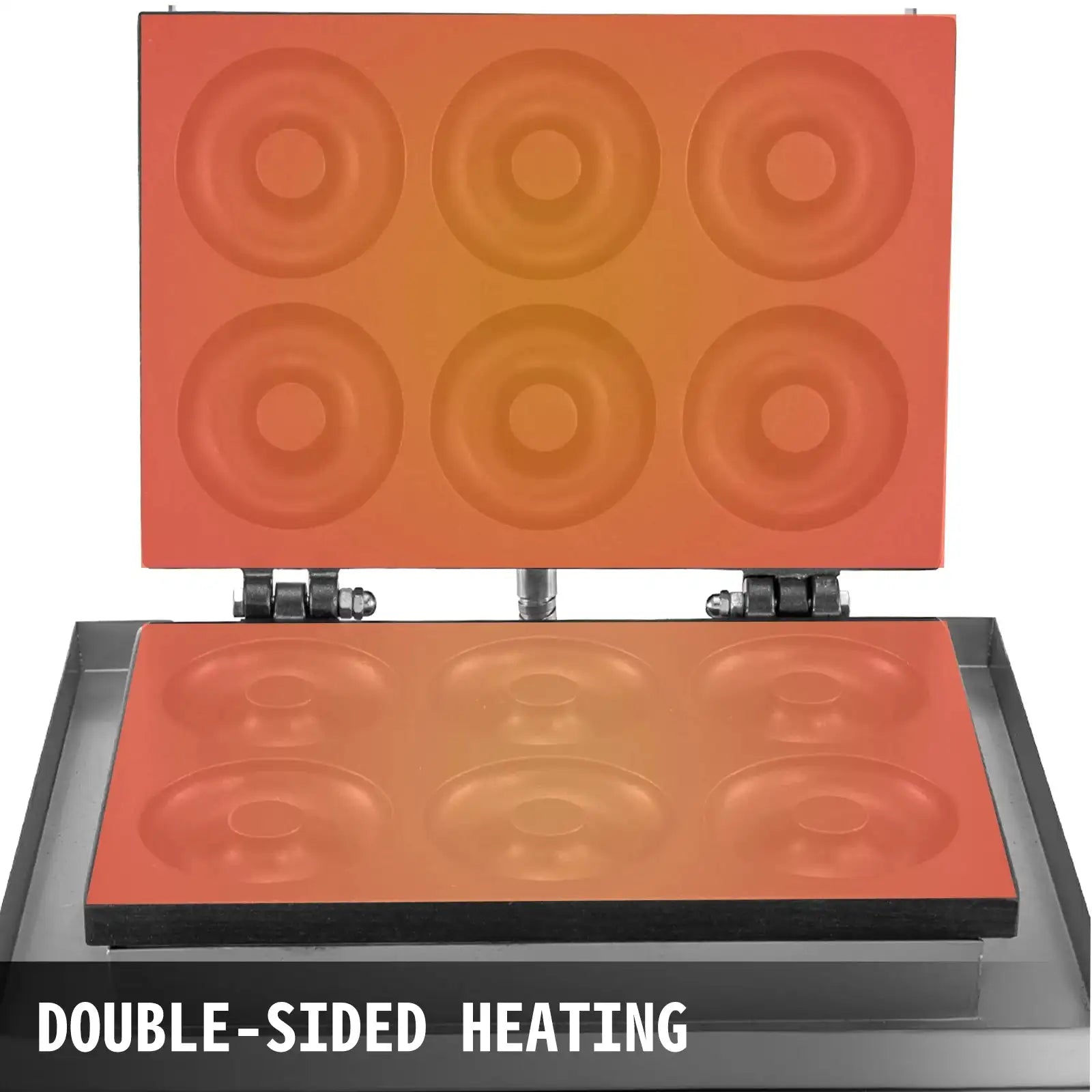 6 Hole Electric Donut Maker Nonstick Stainless