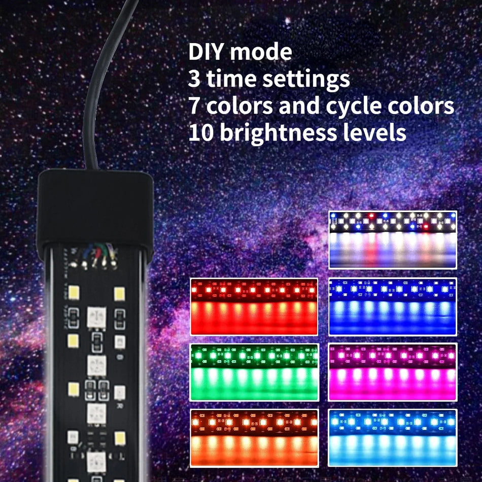 Vollspektrum-LED-Aquarienlicht für Pflanzenwachstum, IP68 wasserdicht