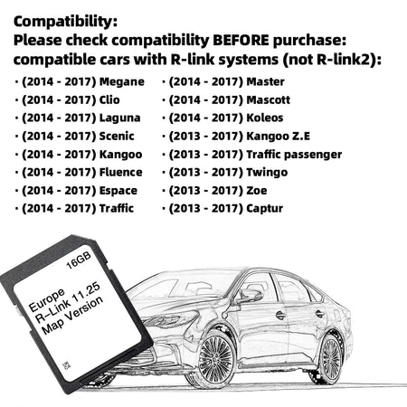 R-Link 11.25 Renault Mascott Navi Card &ndash; Europe Update 2024