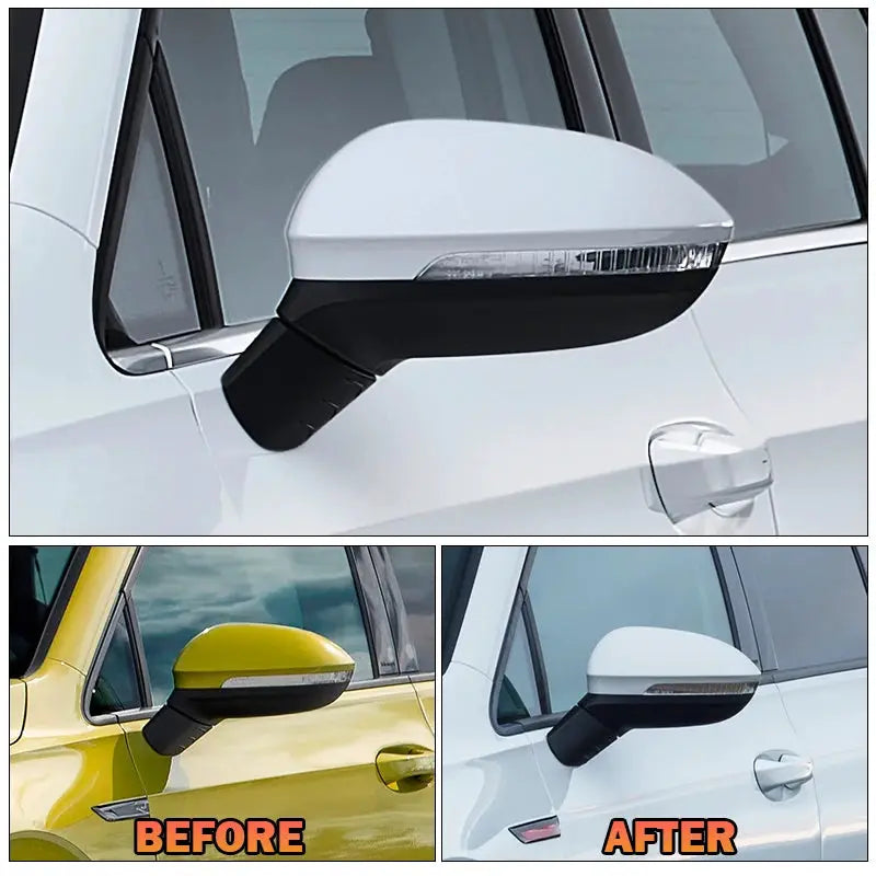 Side Mirror Housing Cover White ABS for VW Golf MK8 by InterCyprus Trading Ltd