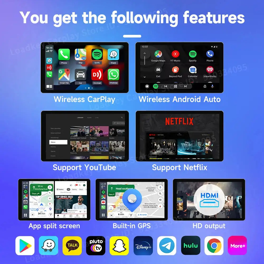 Carlinkit Ai Box Android 13 Wireless CarPlay HDMI Output