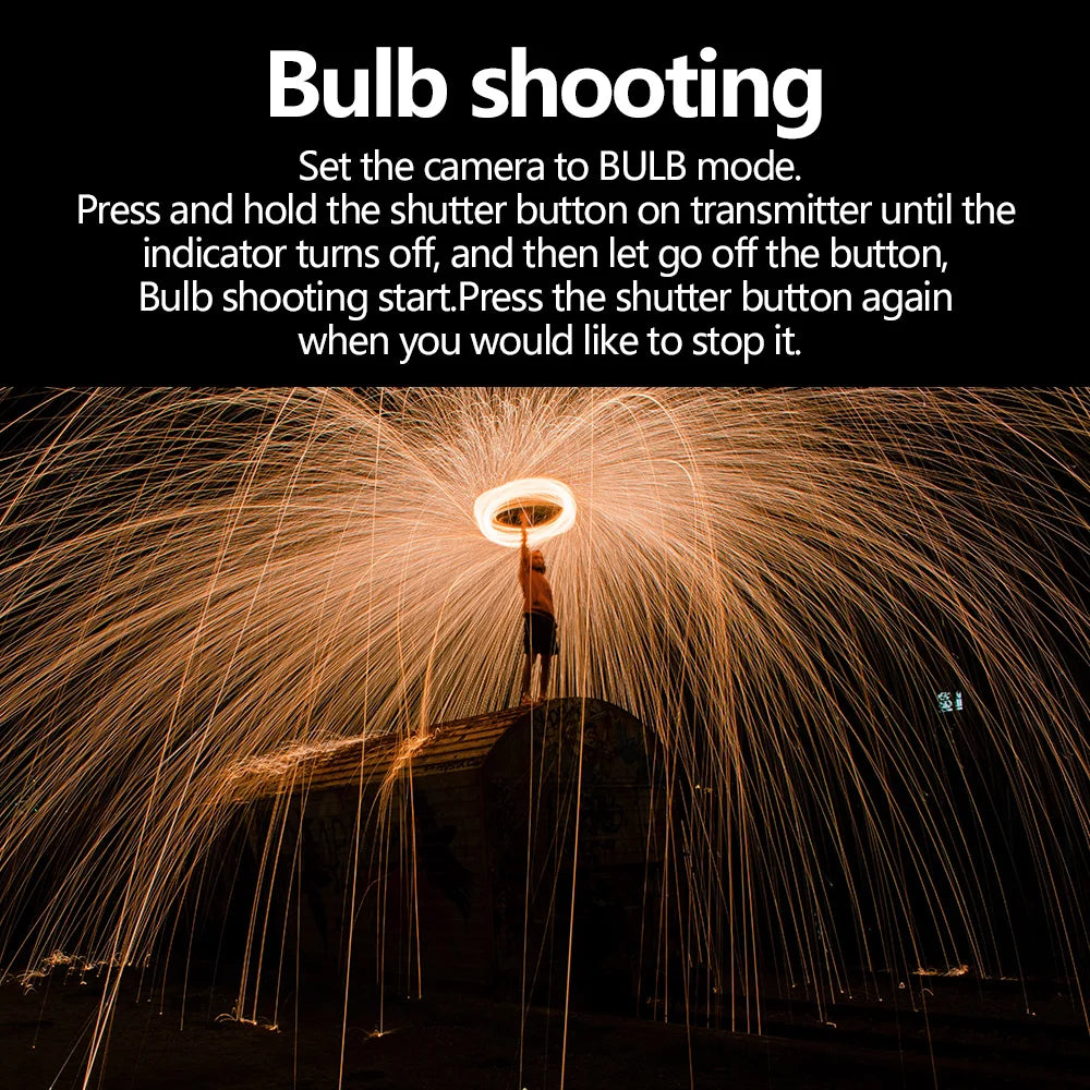 AODELAN Wireless Shutter Release Remote for Canon, Nikon, Fujifilm