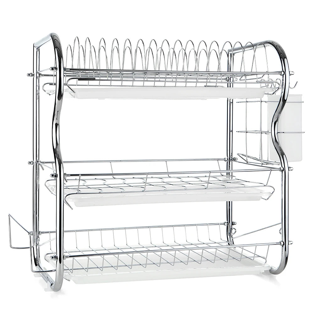 Multi-Functional 3-Tier Dish Rack &ndash; Draining Rack Holder