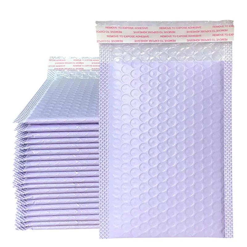 50Pcs Purple Bubble Mailers &ndash; Bubble Padded Protection