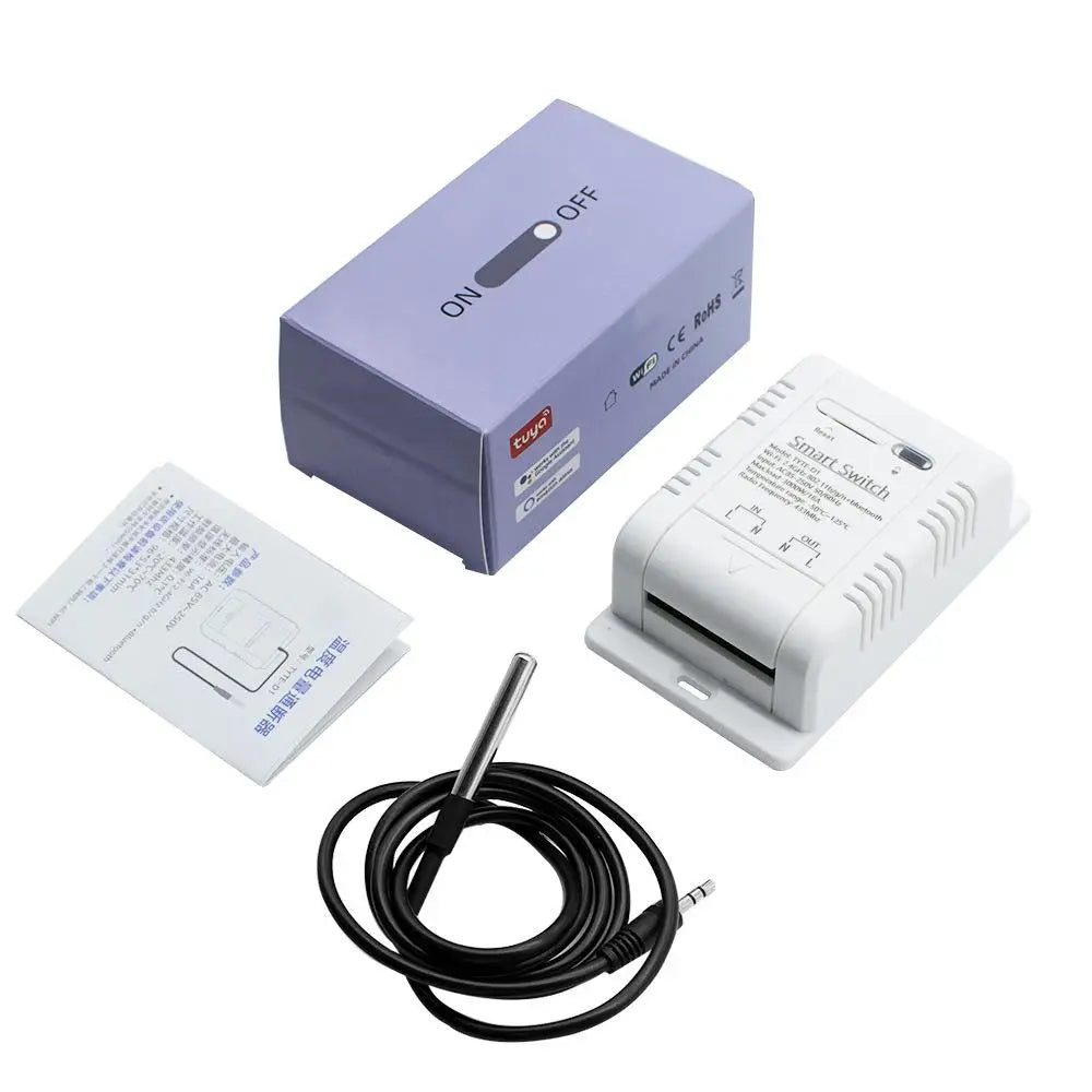 DS18B20 Waterproof Smart Temperature Sensor with Tuya WiFi Control