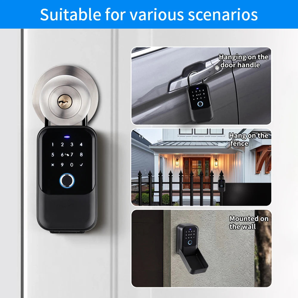 KB5F-TTLOCK Key Safe &ndash; Remote Unlock And Fingerprint Access