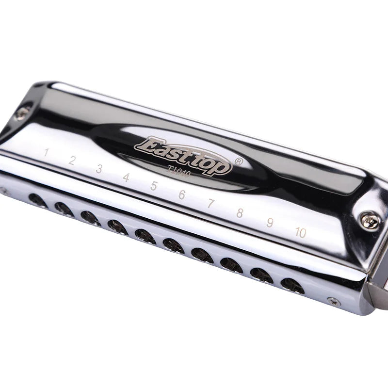Chromatic Harmonica T10-40 &ndash; Beginner Friendly Case