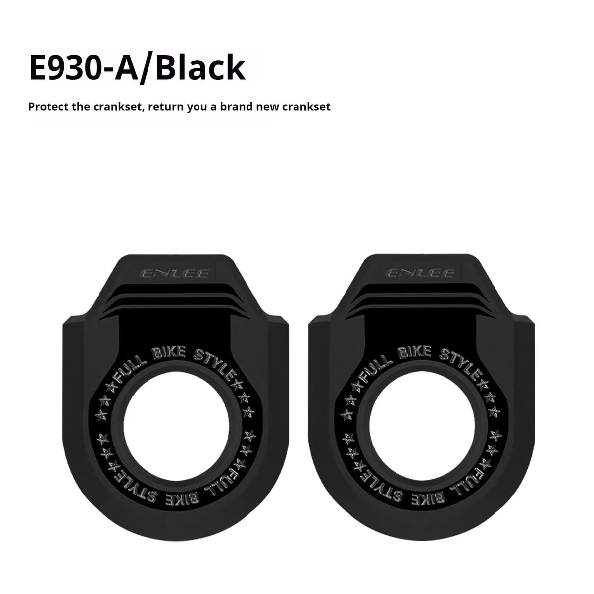 Bicycle Crank Protector Mountain Bike And Road Bike Chainring Crank Protector TPU Universal Crank Protector by InterCyprus Trading Ltd