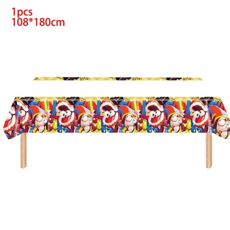 The Amazing Digital Circus Birthday Party Decorations Set 1pcs tablecloth