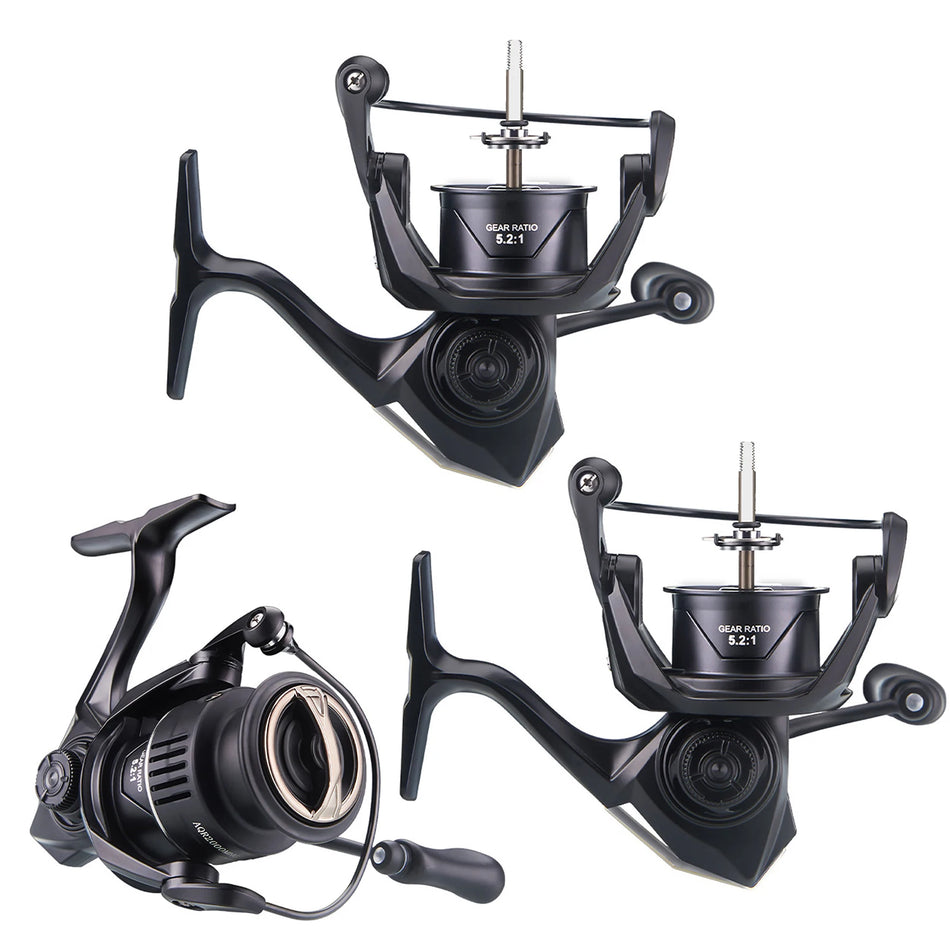 5.2:1 Speed Ratio Fishing Reel - Carbon Fiber &amp; Aluminum Alloy, Ideal for Saltwater Fishing