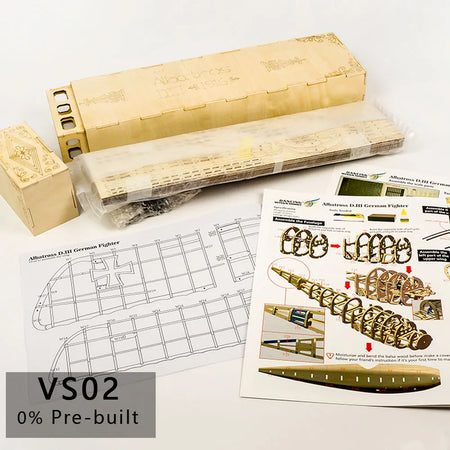 Real Hawk Albatross 500mm Wingspan Laser Cut Wood Aircraft Model VS02