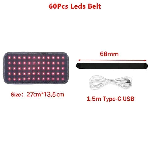 Red Infrared LED Light Pad - Pain Relief and Slimming 60Leds No Box-Grey