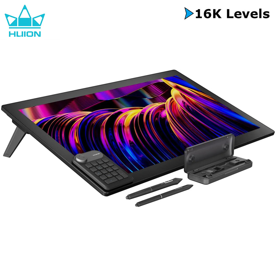 Kamvas Pro 27 4K Pantalla de Lápiz con Multi-Touch, Duales Lápices, 16K Presión