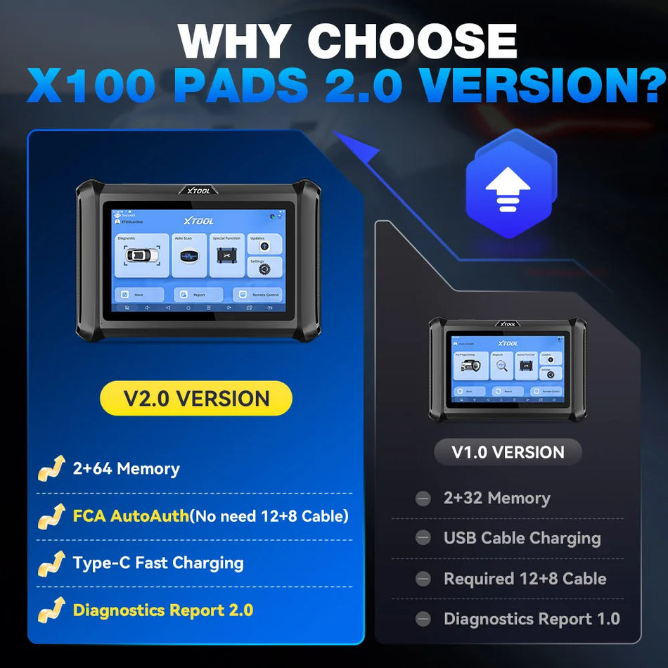 XTOOL X100 PADS IMMO Schlüsselprogrammierwerkzeug für alle Schlüssel, Diebstahlschutz-Abgleich