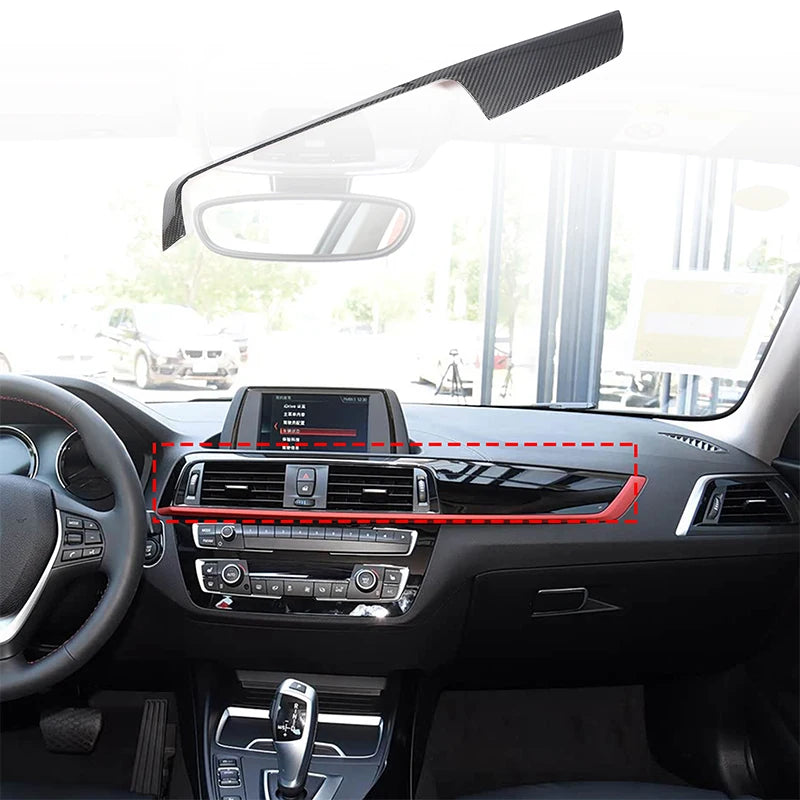 Painel de Consola em Fibra de Carbono Real BMW Série 1 F20 F21 F22