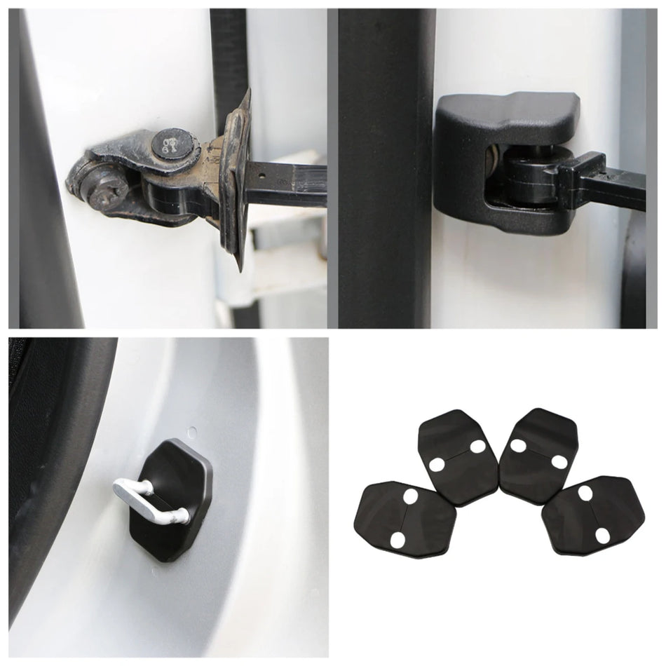 Door Lock Protective Covers for Jeep Compass 2017-2020 and Renegade 2015-2022 ABS 8-Piece Kit