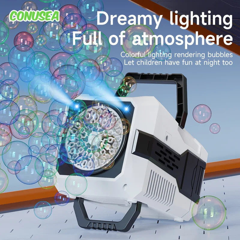 Spaceman Bubble Gun &ndash; Fully Automatic 12 Holes for Endless Fun