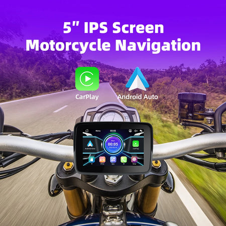 EVKEY Motorcycle Navigation CarPlay Display Screen &ndash; Wireless Android Auto Waterproof Monitor