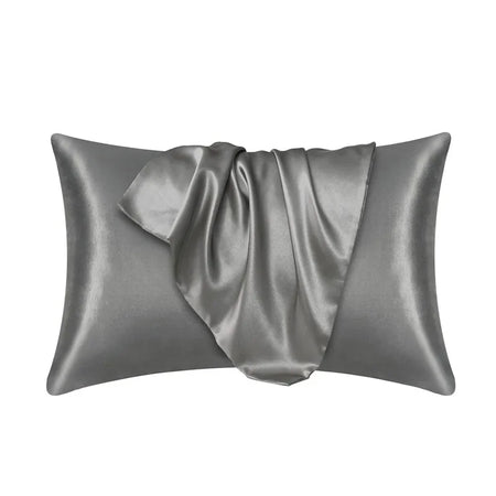 100% Silk Pillowcase by NoEnName_Null &ndash; Promotes Healthier Hair and Skin dark grey / 51cmx66cm