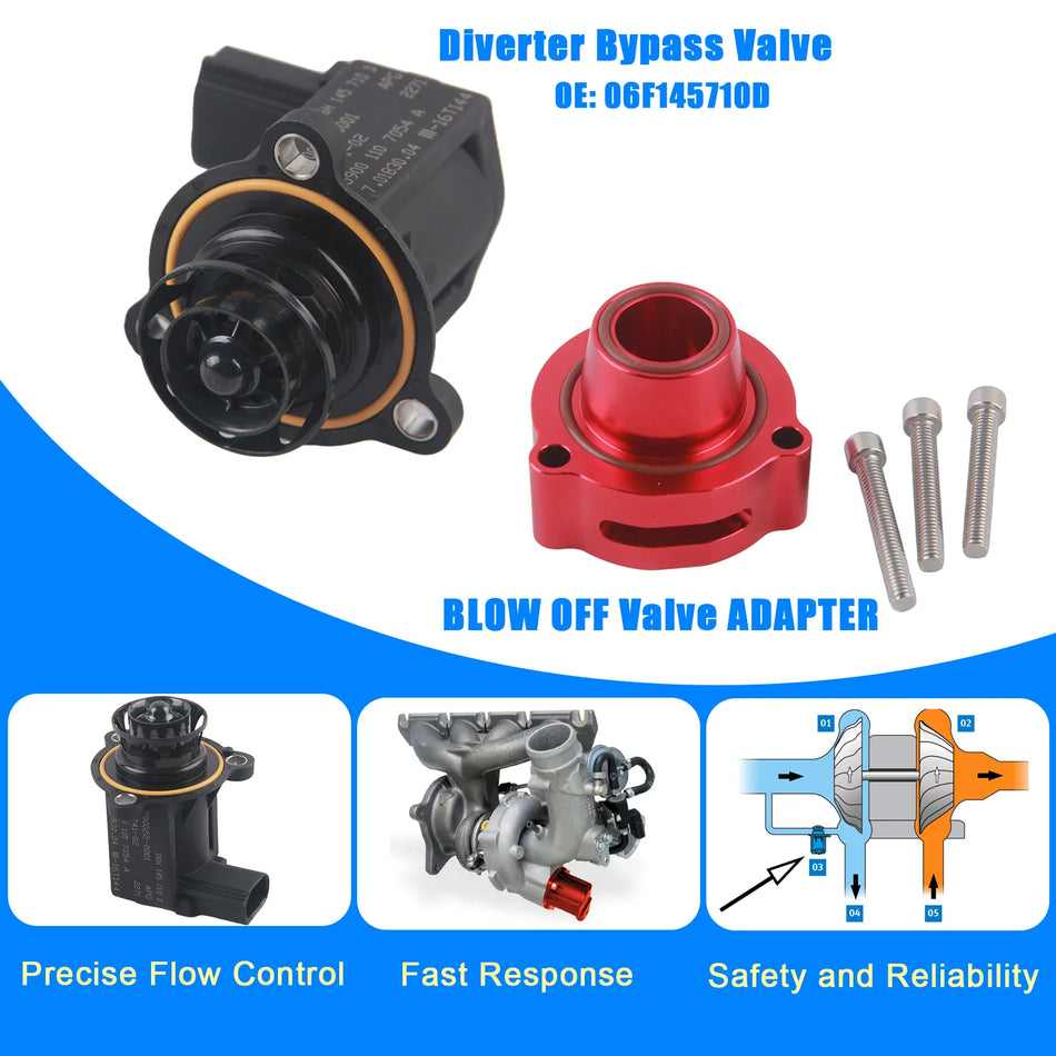 Espaçador de Válvula Diverter para Volkswagen Jetta GTI CC Eos Beetle